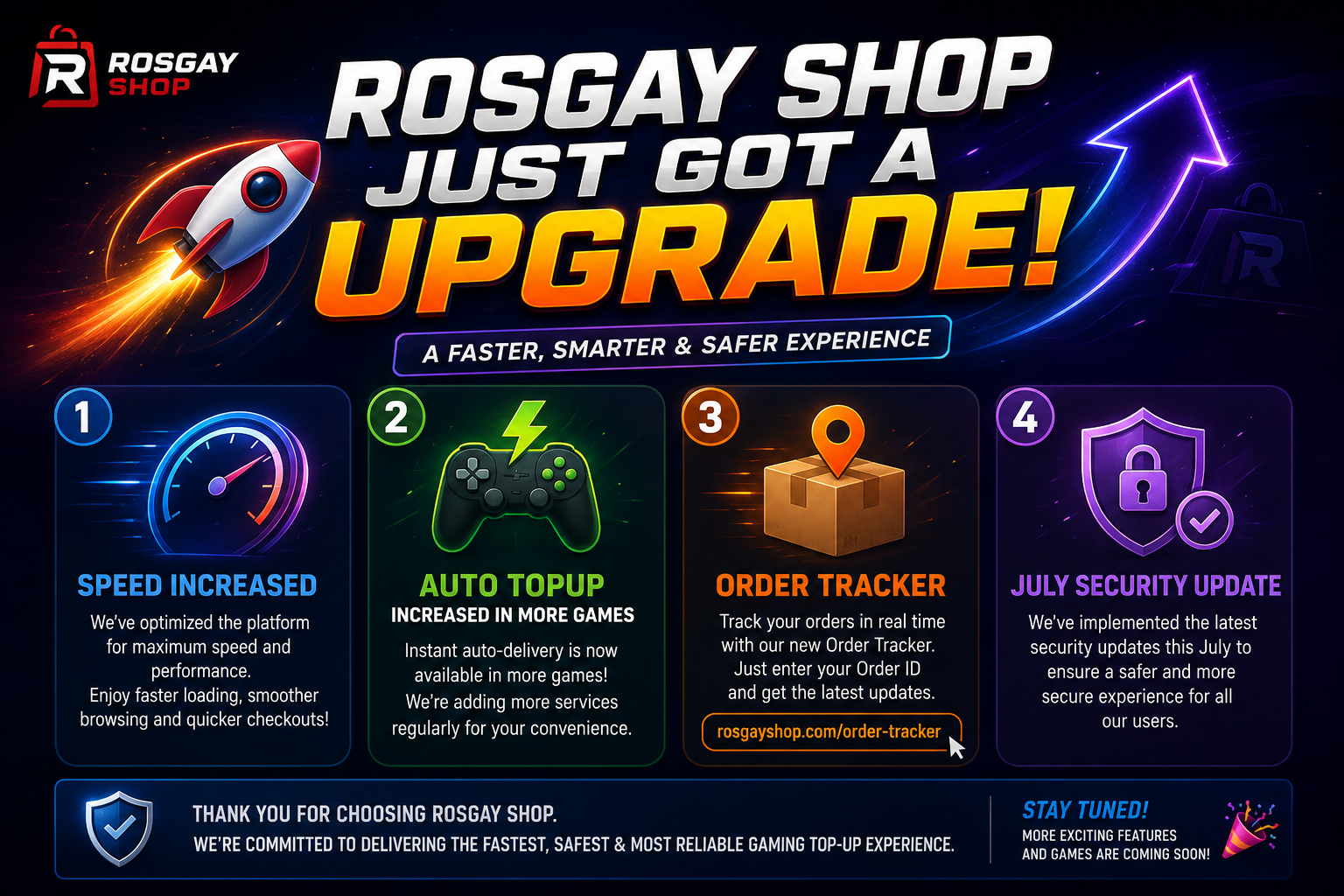 🚀 Rosgay Shop Just Got a Major Upgrade!